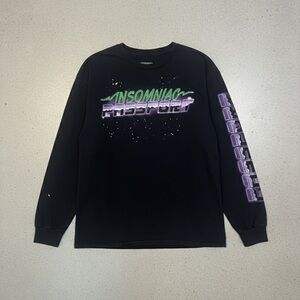 Insomniac Black Long Sleeve Tee
